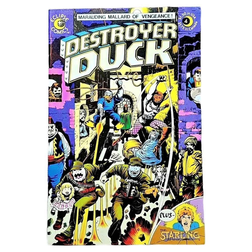 Destroyer‎ Duck 4 Eclipse Comics Vintage Marauding Mallard Of Vengeance Issue